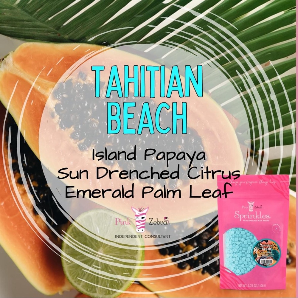 Tahitian Beach Bag of Pink Zebra Sprinkles